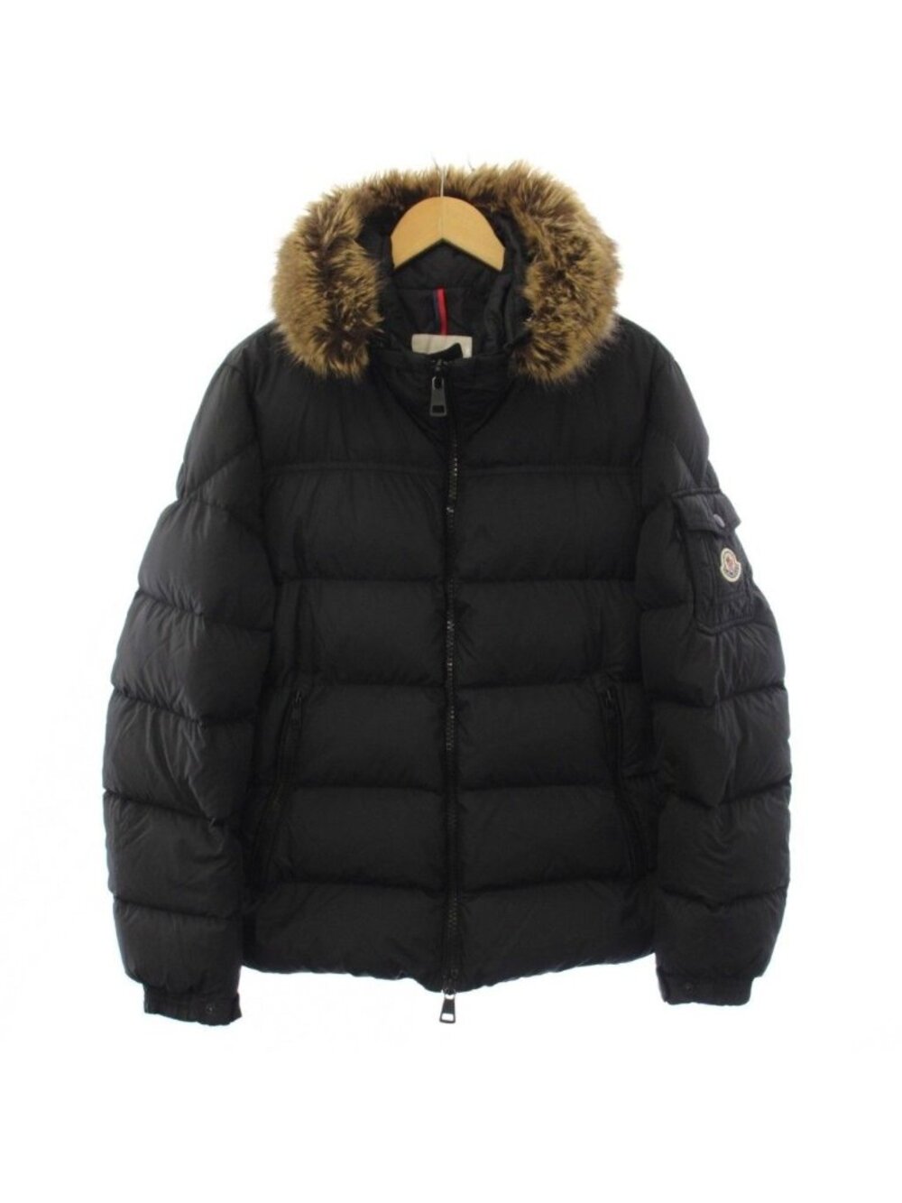 Moncler Morel Giubbotto Down Jacket Hoodie Faux Fur Black 3